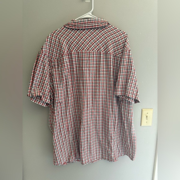 Columbia Omnishade Sun Protection Button Up Shirt Men’s SZ XXL Plaid Vented - Picture 5 of 7